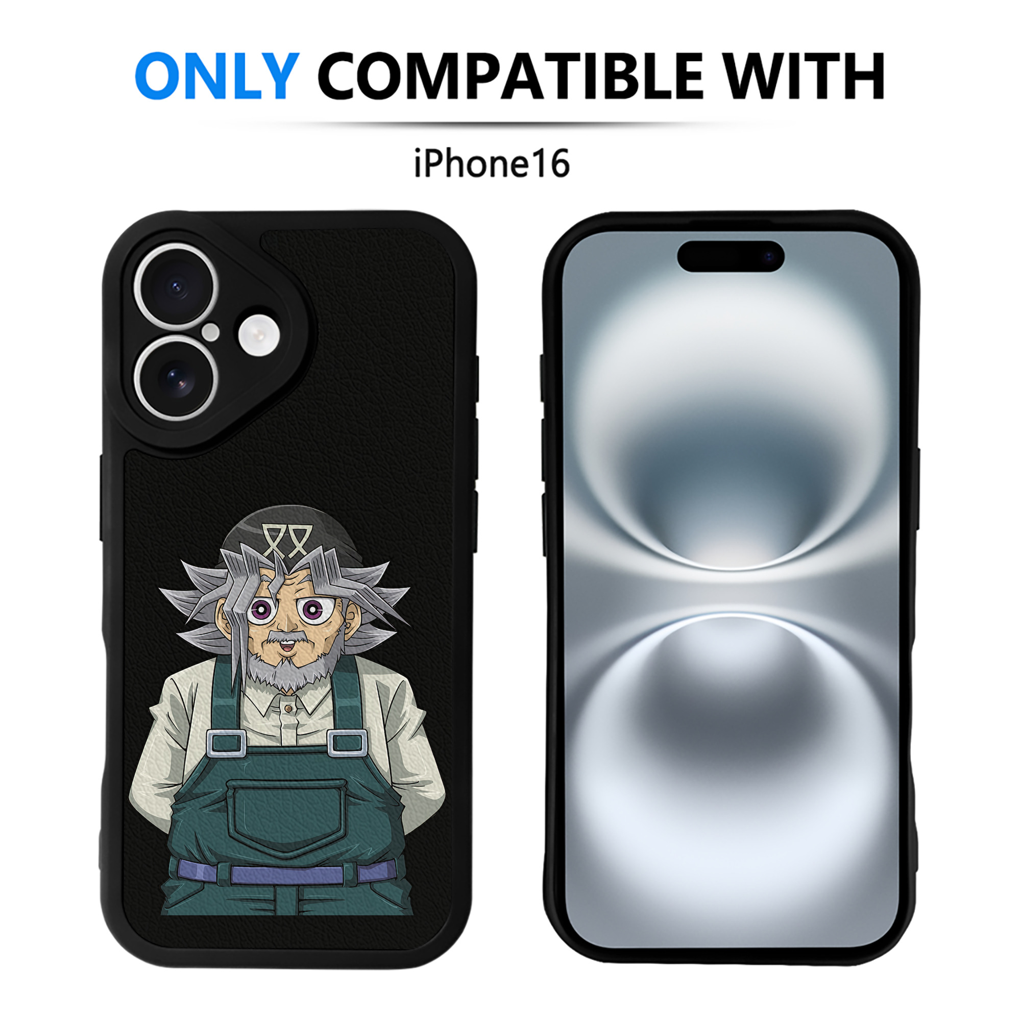 遊☆戯☆王 Yu-Gi-Oh! 【iPhone 16シリーズ対応】シリコンスマホケース（レザー調） 材質：シリコン